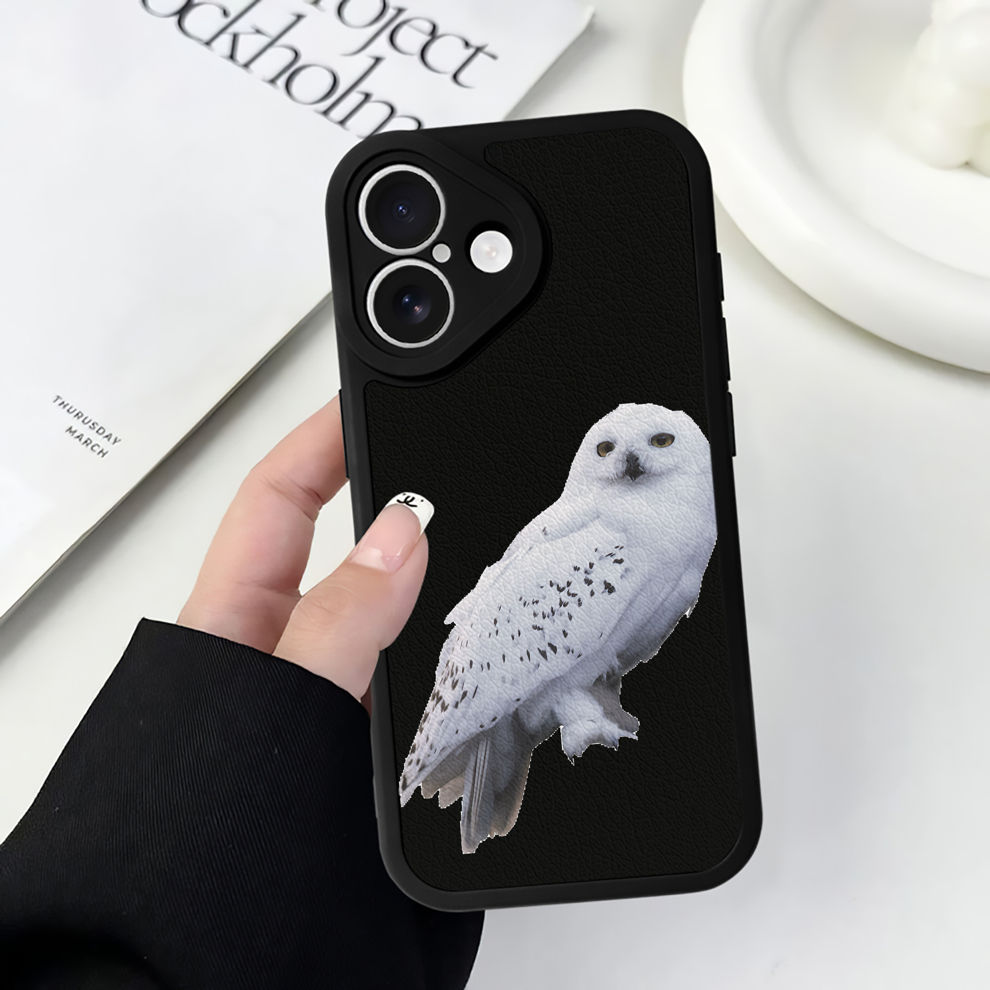 （画像用） Harry Potter ハリー・ポッターシリーズ 【iPhone 16シリーズ対応】シリコンスマホケース（レザー調） 材質：シリコン